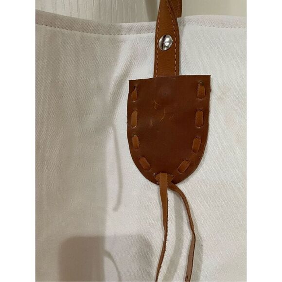 NWT Sole Society Embroidered Vertical Canvas Bag - Picture 6 of 11